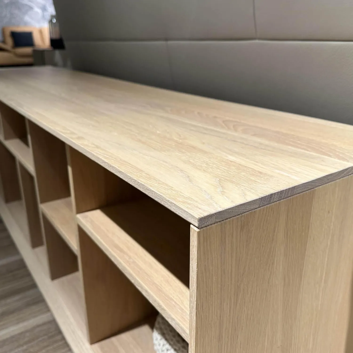 Team 7 Regale|Raumteiler Regal Cubus 05 Eiche Weißöl Mit Beidseitiger Kippsicherung