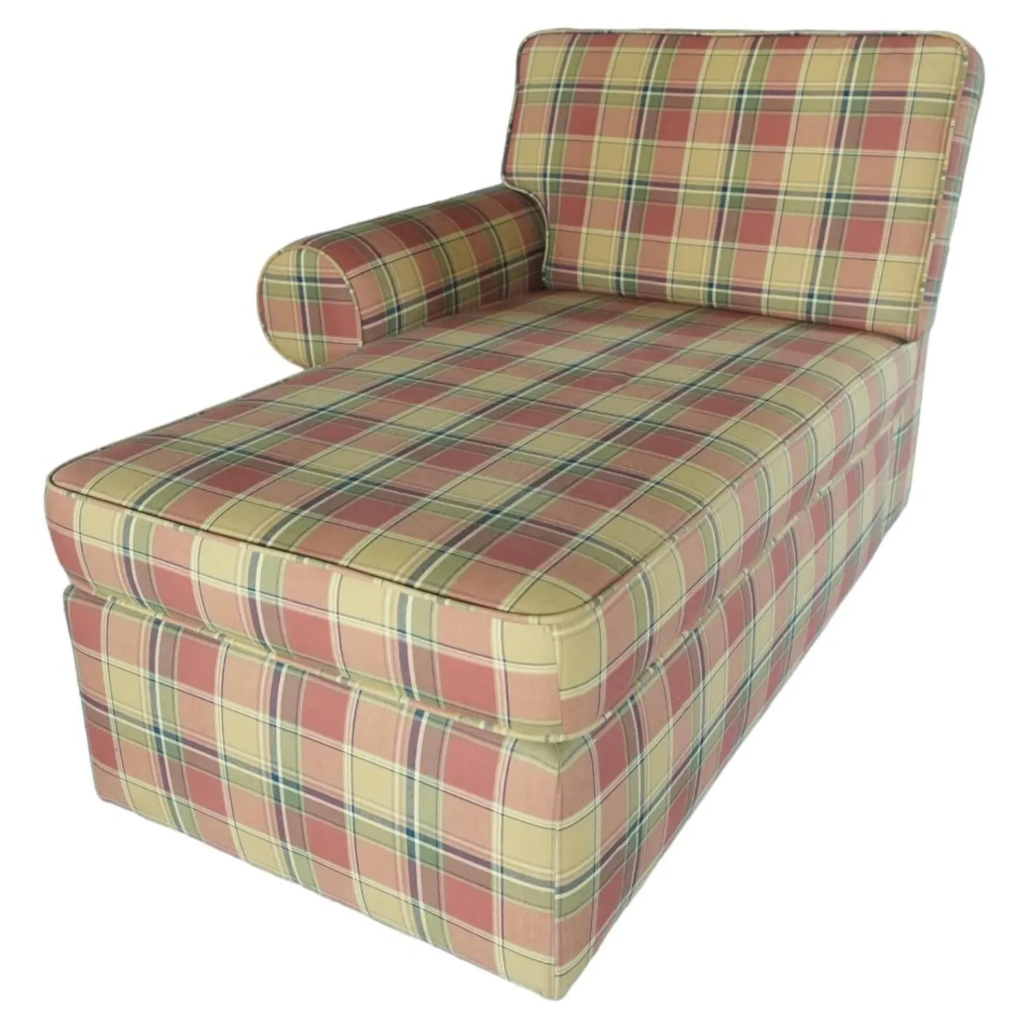 Steen Design Daybeds & Recamieren|Recamiere Bezug Stoff Kariert Rot Gelb Gemustert