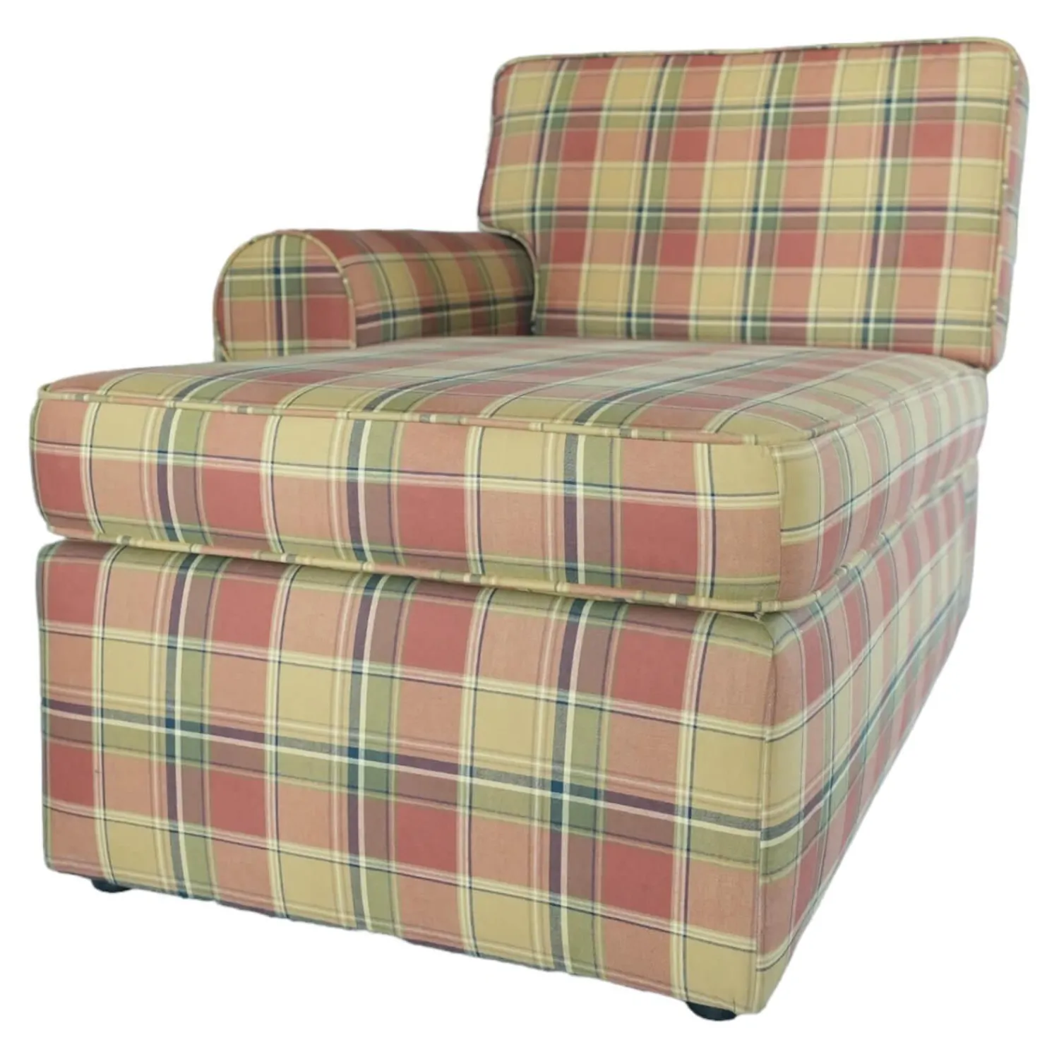 Steen Design Daybeds & Recamieren|Recamiere Bezug Stoff Kariert Rot Gelb Gemustert