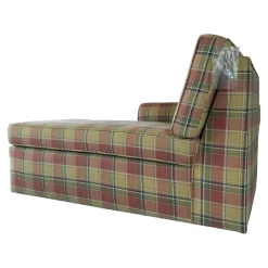 Steen Design Daybeds & Recamieren|Recamiere Bezug Stoff Kariert Rot Gelb Gemustert