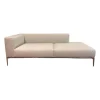 Walter Knoll Daybeds & Recamieren|Recamiere Jaan Living 783 25 RA L Stoff Tonga 7615 Off White Beige Gestell Hochglanz Poliert Mit Kissen