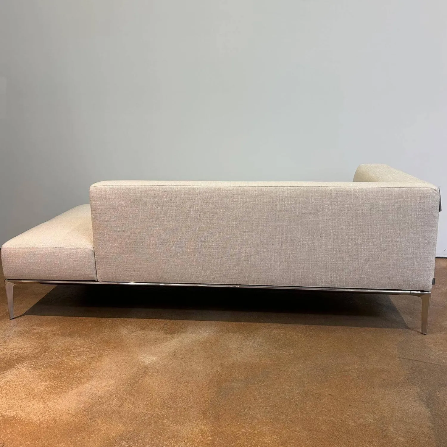 Walter Knoll Daybeds & Recamieren|Recamiere Jaan Living 783 25 RA L Stoff Tonga 7615 Off White Beige Gestell Hochglanz Poliert Mit Kissen