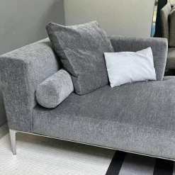 Walter Knoll Daybeds & Recamieren|Recamiere Jaan Living 782-15 EOOS Stoff Doux Granite Grau Gestell Aluminium