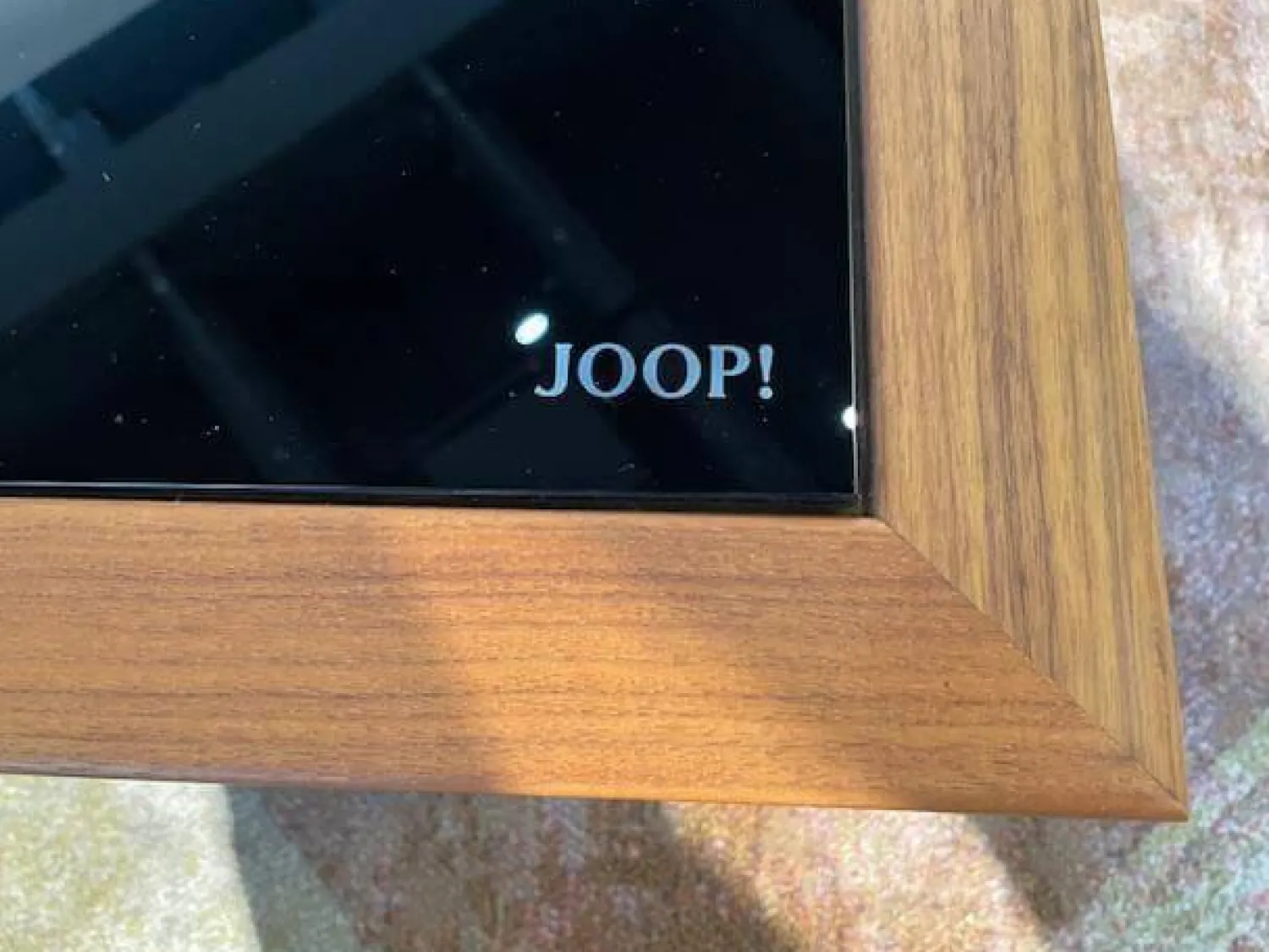 JOOP! Daybeds & Recamieren|Recamiere LR 007 8151 Leder 24 Longru Brown Braun Füße Hochglanz Poliert Inklusive Holzablage Und Tischhocker