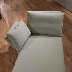 Brühl Daybeds & Recamieren|Recamiere Tam Bezug Stoff 3222 32 Mint Grün Gestell Schwarz Inklusive Armlehne Links Verschiebbar Und Abklappbar Mit Kissen