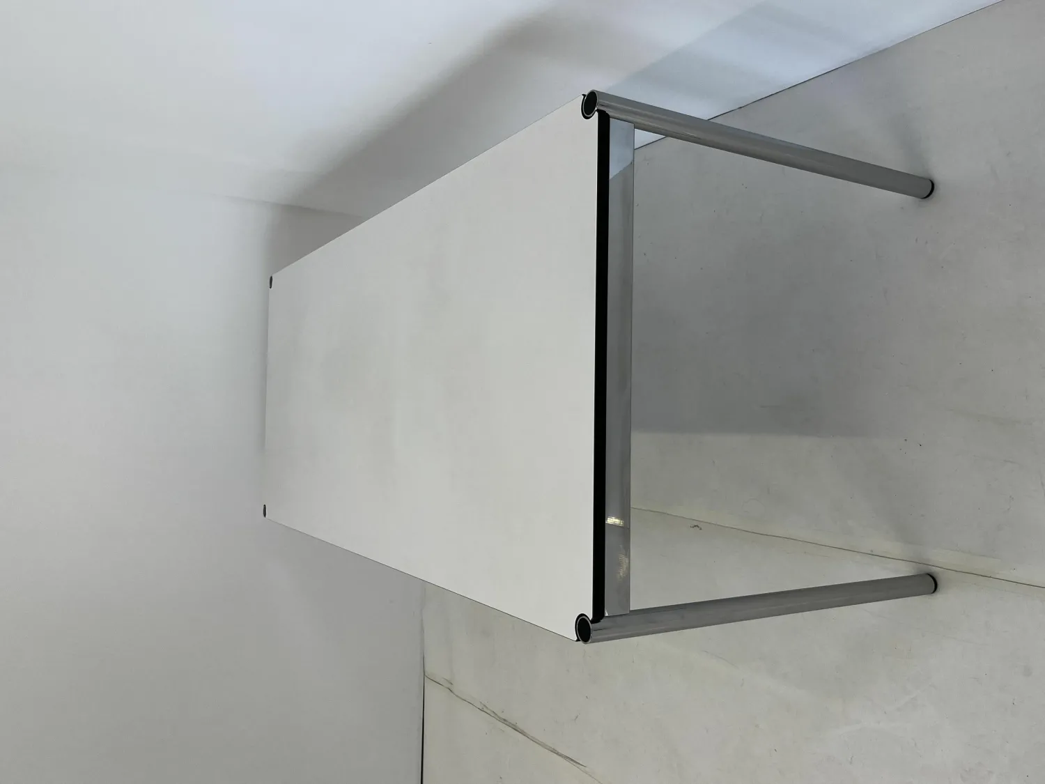 USM Haller Schreibtische & Sekretäre|Rechtecktisch 175x75 USM-Haller Kunstharz Perlgrau Gestell Verchromt