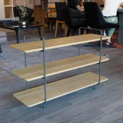 Rolf Benz Regale|Regal 931 Eiche Farblos Lackiert Gestell Stahl Glatt Lackiert Matt Umbragrau RAL 7022