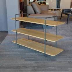 Rolf Benz Regale|Regal 931 Eiche Farblos Lackiert Gestell Stahl Glatt Lackiert Matt Umbragrau RAL 7022