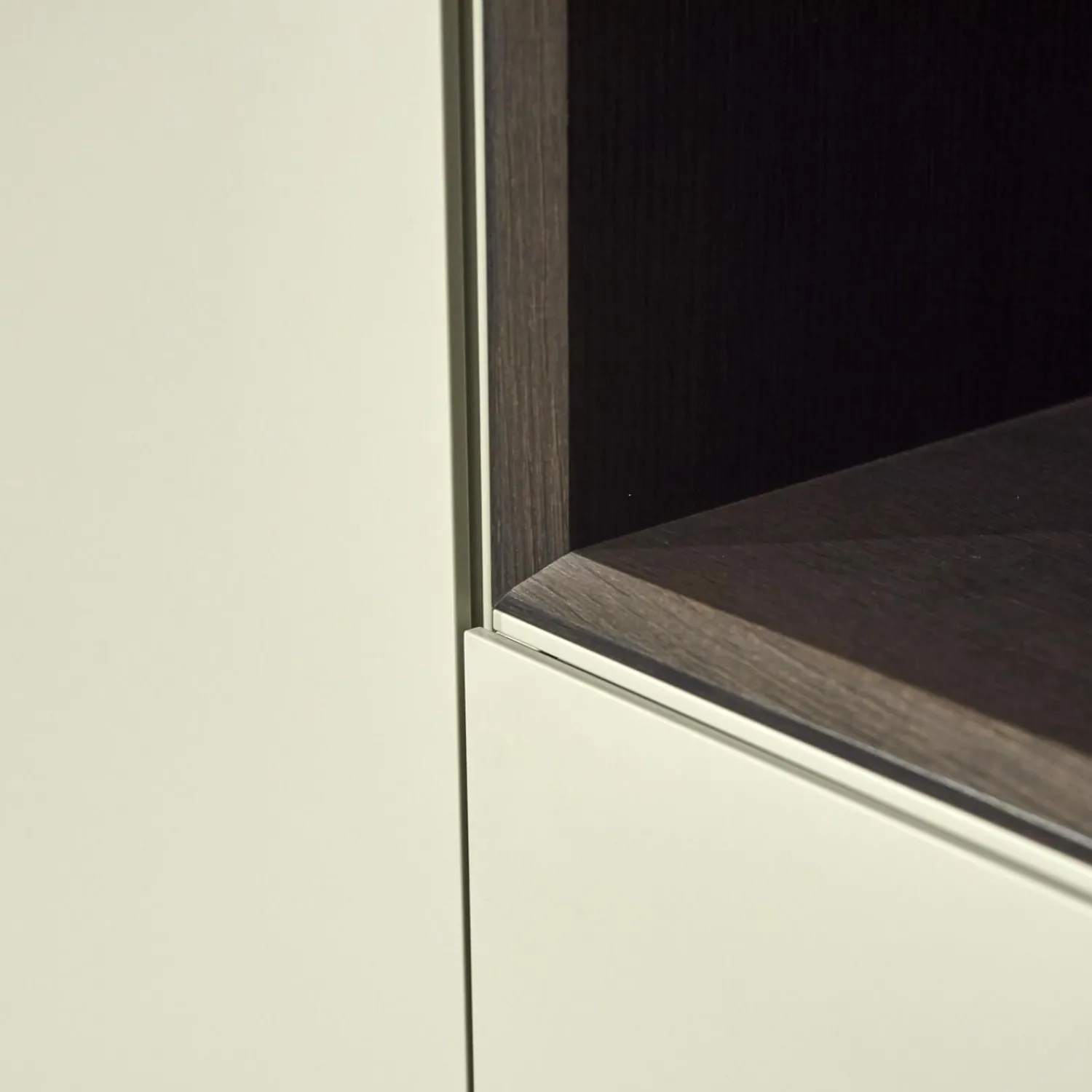 Kettnaker Regale|Regal Alea Lack Kiesel Grau Weiß Und Eiche Nero Schwarz Inklusive Einteilung