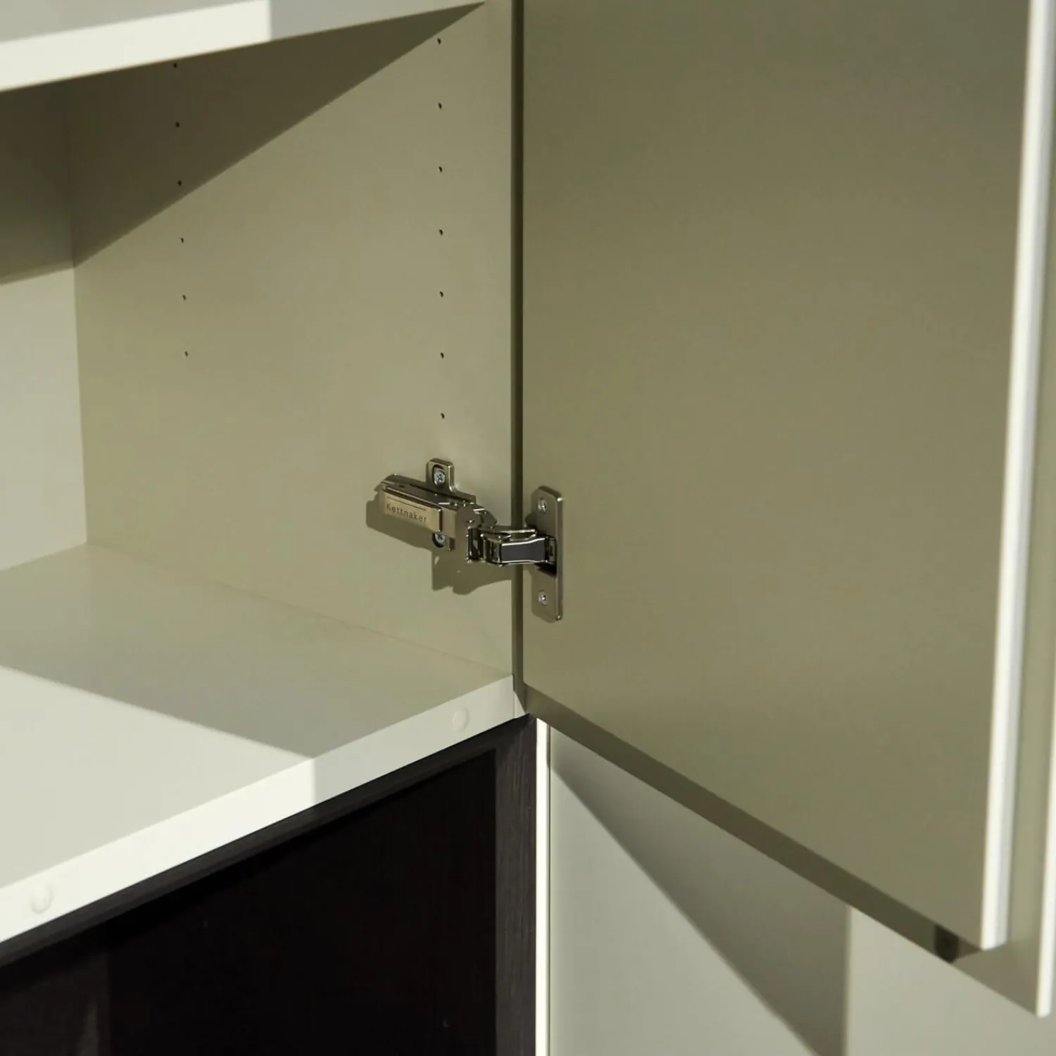 Kettnaker Regale|Regal Alea Lack Kiesel Grau Weiß Und Eiche Nero Schwarz Inklusive Einteilung