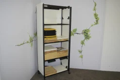 Bene Regale & Container|Regal Pixel Rack M Rahmen Schwarz Platten Weiß Melamin