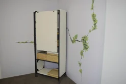 Bene Regale & Container|Regal Pixel Rack M Rahmen Schwarz Platten Weiß Melamin