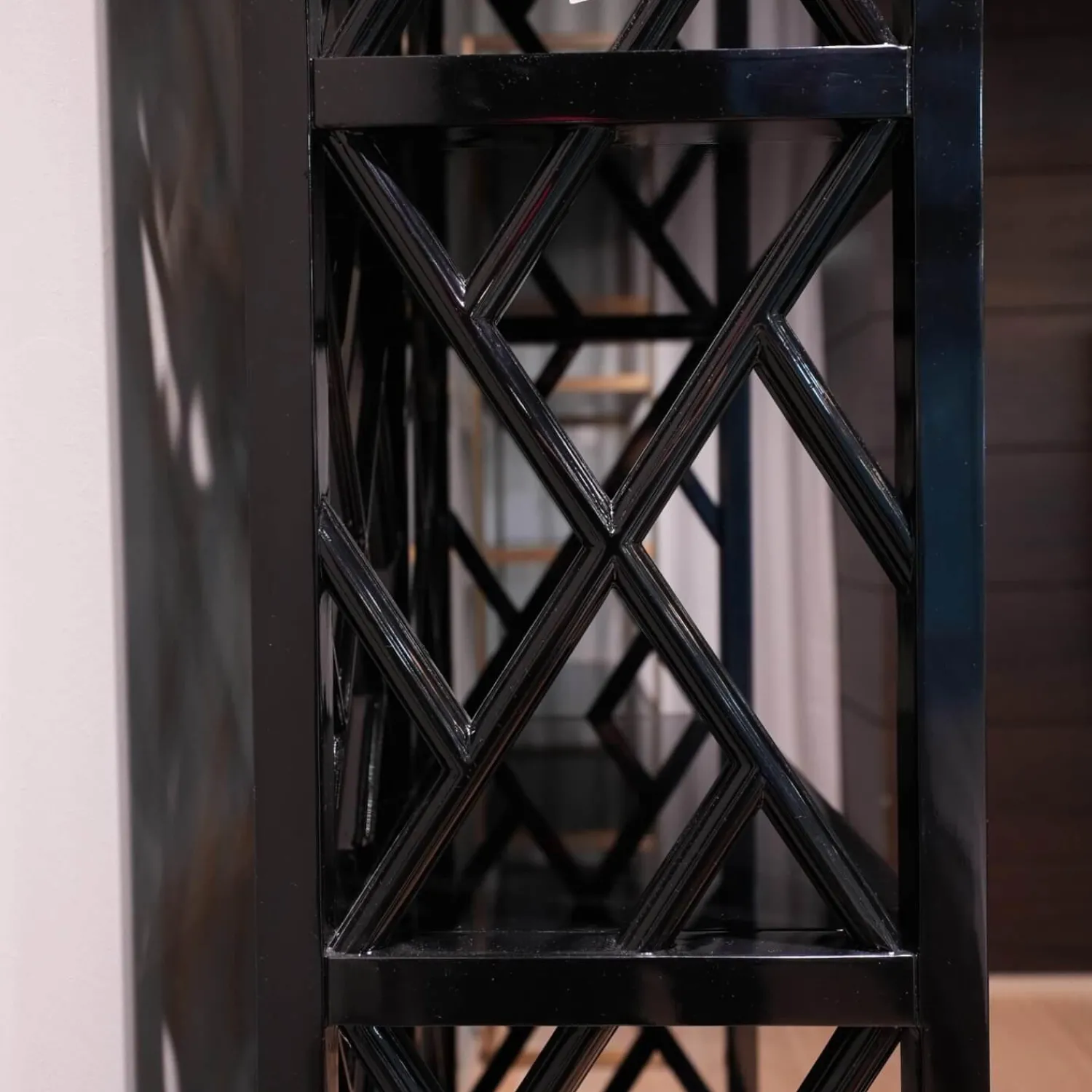 Eichholtz Regale|Regal Harmony Piano Black Holz Finish Schwarz