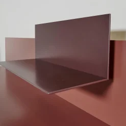 Interlübke Garderoben|Regal Iilu Lack Malve Und Burgund Braun Rot Mit Beleuchtung Inklusive Spiegel