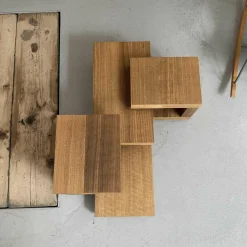 Cubit Regale|Regal Liberia Qubit in Eschenholz Schwarz Gebeizt