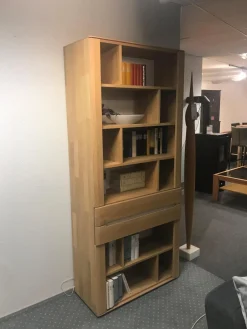 Decker Regale|Regal Modell Laguna Ausführung Eiche Bianco Massiv mit Zubehör und Beleuchtung