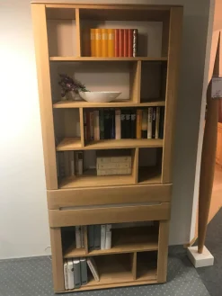 Decker Regale|Regal Modell Laguna Ausführung Eiche Bianco Massiv mit Zubehör und Beleuchtung