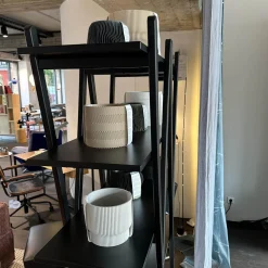 Cassina Regale|Regal Nuvola Rossa Buche Schwarz Lackiert Zusammenklappbar