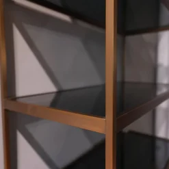 Eichholtz Regale|Regal Omega Gebürstetes Messing Finish Inklusive Glasplatten