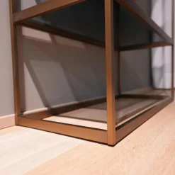 Eichholtz Regale|Regal Omega Gebürstetes Messing Finish Inklusive Glasplatten