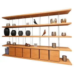 Riva1920 Regale|Regal Piano Design Bookshelf Eiche Mt Knoten Geölt Gewachst