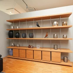 Riva1920 Regale|Regal Piano Design Bookshelf Eiche Mt Knoten Geölt Gewachst