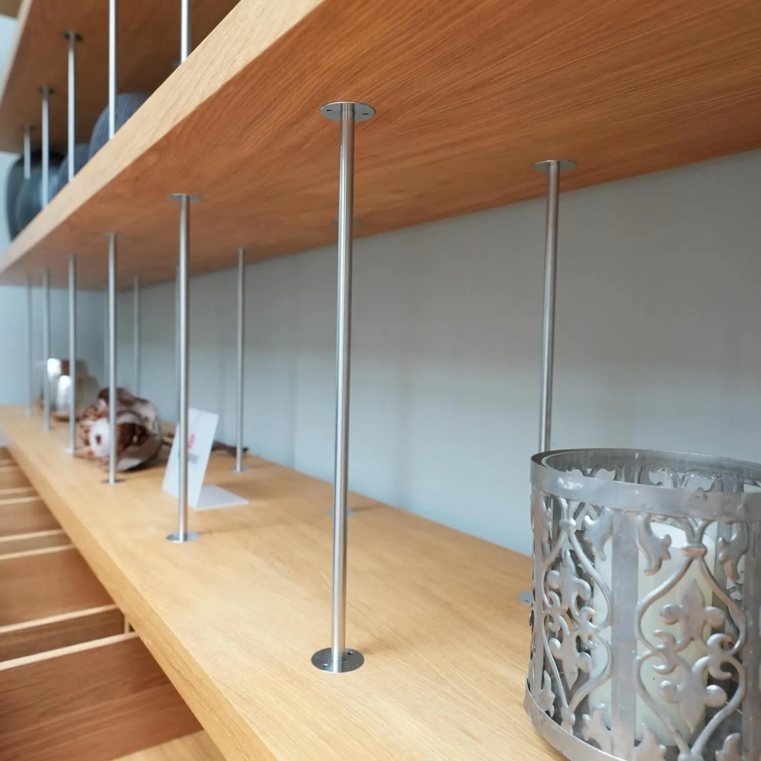 Riva1920 Regale|Regal Piano Design Bookshelf Eiche Mt Knoten Geölt Gewachst