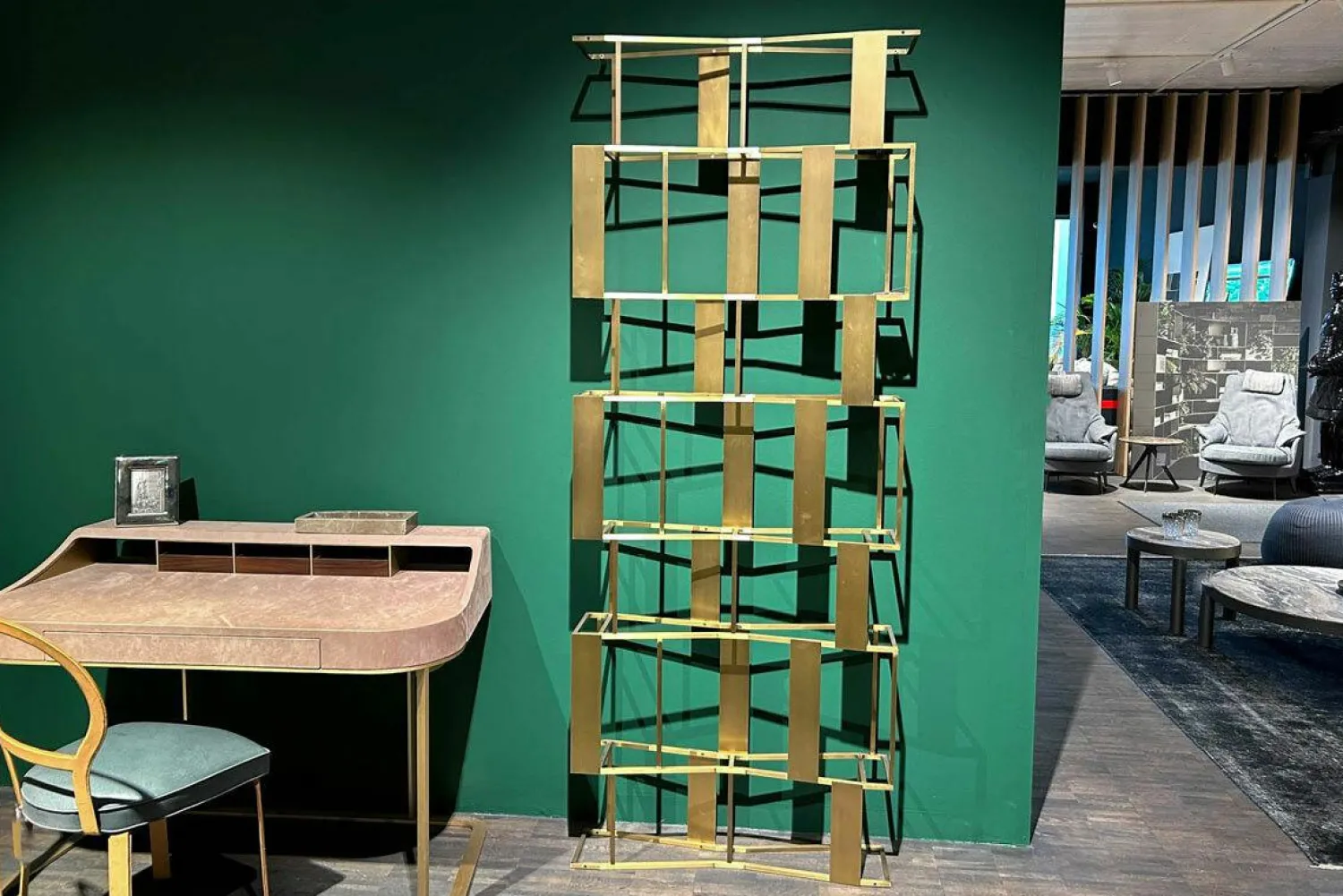 Baxter Regale|Regal Rafiki Messing Farbe Gold