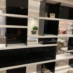 Silenia Regale|Regal Raumteiler Charlotte Schwarz Weiß