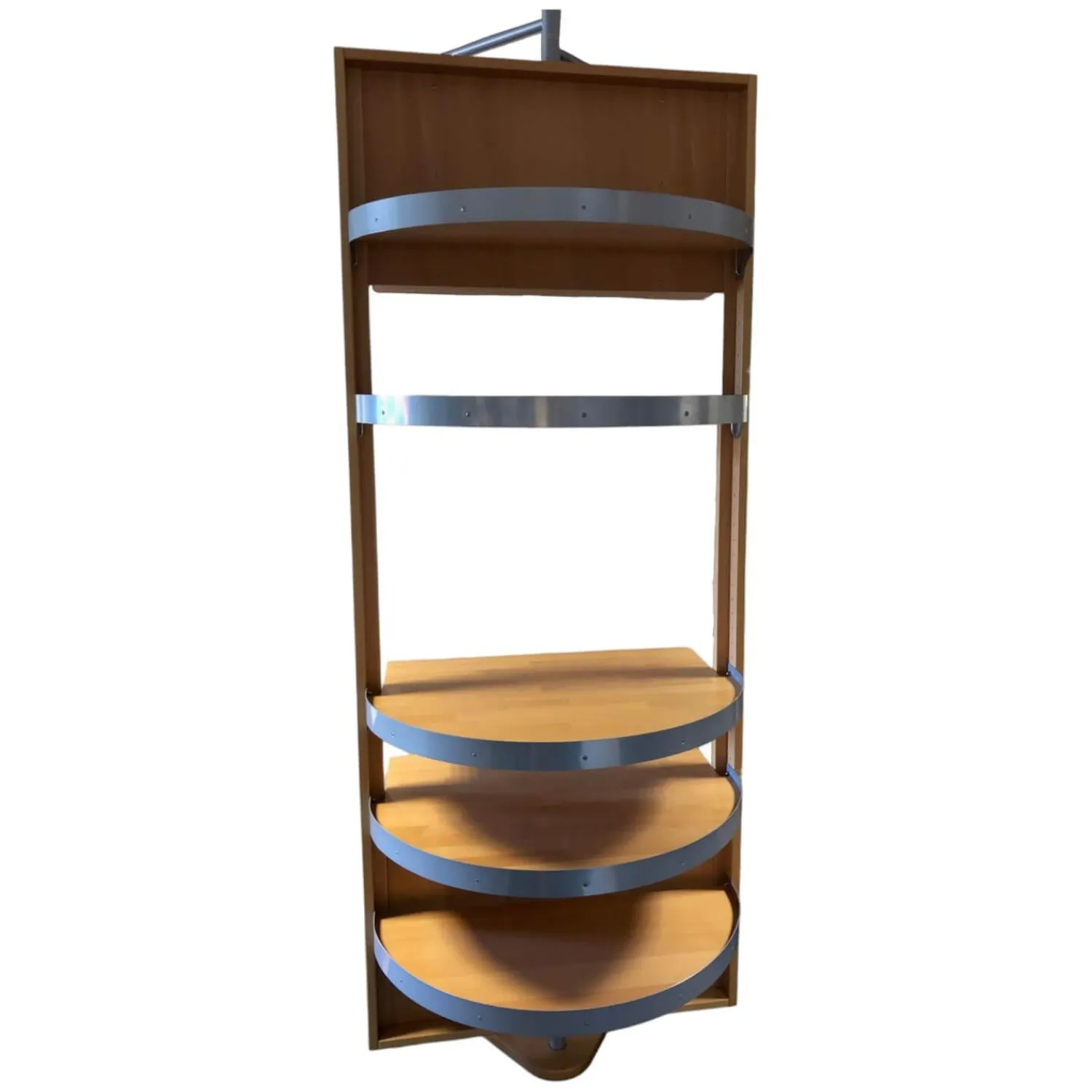 Decker Regale|Regal Rondell Buche Massiv Lackiert Mit Drehachse