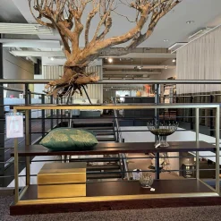 Christine Kröncke Regale|Regal Sideboard Bronxx Messing Geschliffen Brüniert Einlegeplatte Wenge