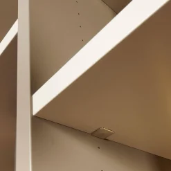 Sudbrock Regale|Regal Sinus Korpus Glattlack Sienna Böden Und Rückwand Glattlack Kaschmir Mit Beleuchtung