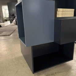 Ligne Roset Regale|Regal Stack Holz Verschiedene Blautöne