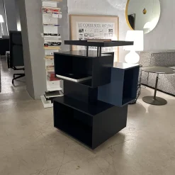 Ligne Roset Regale|Regal Stack Holz Verschiedene Blautöne
