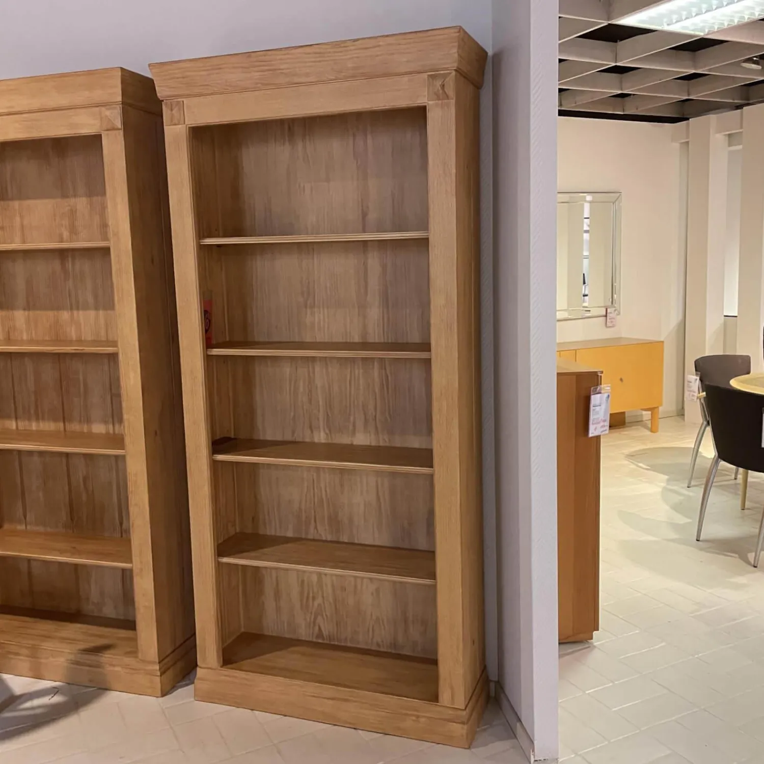 Maison Regale|Regal Terra Pinie Gebeizt Gekalkt Gewachst Mit 4 Einlegeböden