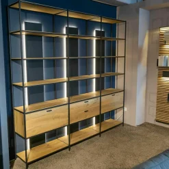 Schöner Wohnen-Kollektion Regale|Regalelement Schöner Wohnen Line Massivholz Eiche Rustico Hell Geölt