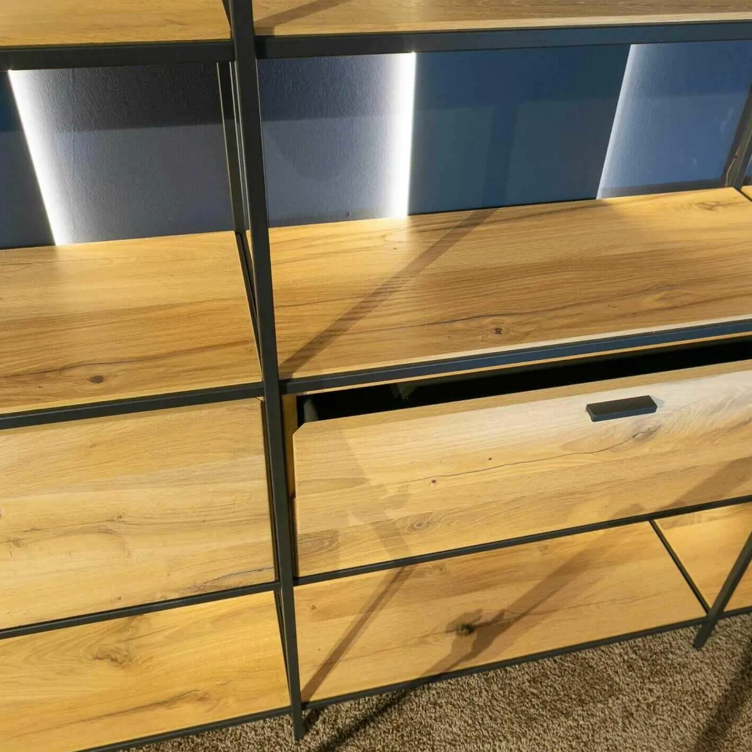 Schöner Wohnen-Kollektion Regale|Regalelement Schöner Wohnen Line Massivholz Eiche Rustico Hell Geölt