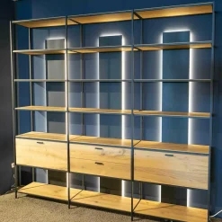 Schöner Wohnen-Kollektion Regale|Regalelement Schöner Wohnen Line Massivholz Eiche Rustico Hell Geölt