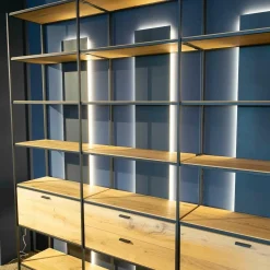 Schöner Wohnen-Kollektion Regale|Regalelement Schöner Wohnen Line Massivholz Eiche Rustico Hell Geölt