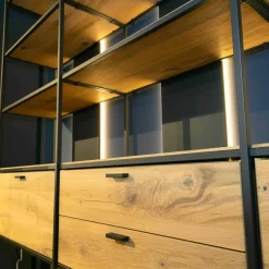 Schöner Wohnen-Kollektion Regale|Regalelement Schöner Wohnen Line Massivholz Eiche Rustico Hell Geölt