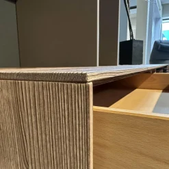 Anrei Wohnwände & Tv-Lowboards|Regalkombination Mit Lowboard Aus Bergfichte Gebürstet Steingrau