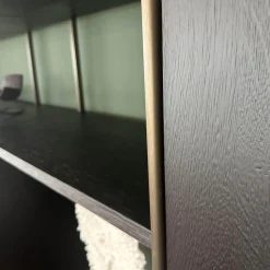 Janua Regale|Regalsystem BC 06 Room 68 Eiche Schwarz Gebeizt Und Lackiert Gestell Aluminium Eloxiert 33 Bronze