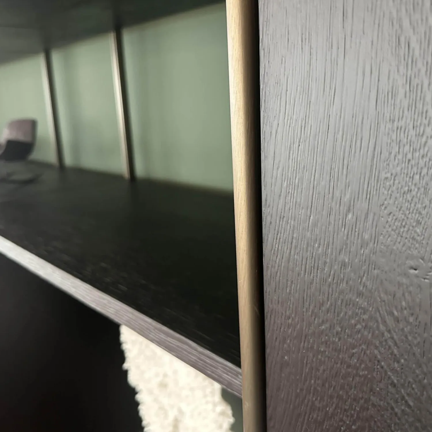 Janua Regale|Regalsystem BC 06 Room 68 Eiche Schwarz Gebeizt Und Lackiert Gestell Aluminium Eloxiert 33 Bronze