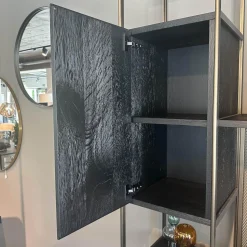 Janua Regale|Regalsystem BC 06 RooM68 Eiche Schwarz Gebeizt Und Aluminium Eloxiert C33 Bronze