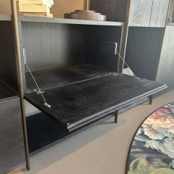 Janua Regale|Regalsystem BC 06 RooM68 Eiche Schwarz Gebeizt Und Aluminium Eloxiert C33 Bronze