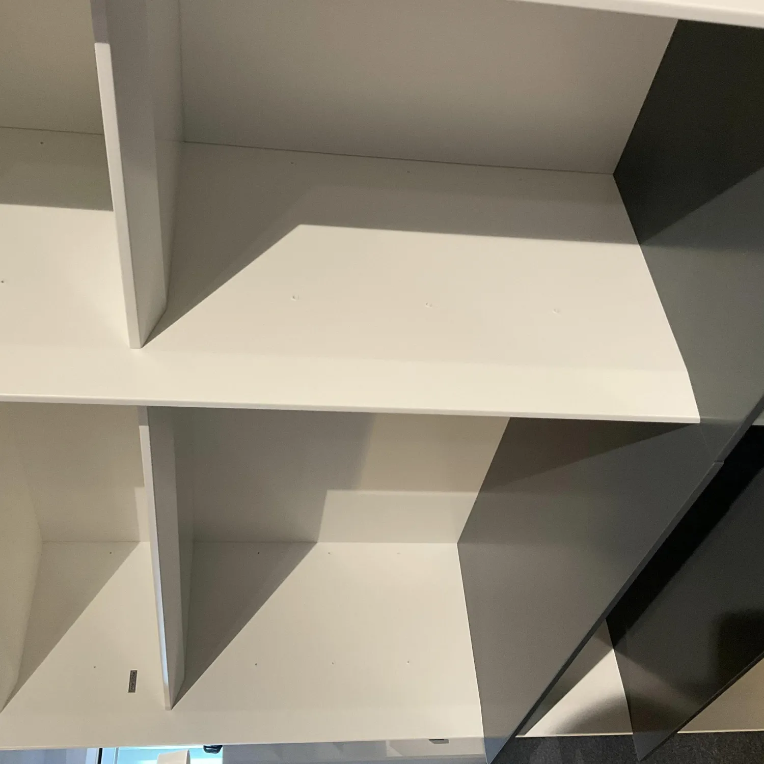 Interlübke Regale|Regalsystem Grid Lack M03 Schneeweiß Und M21 Anthrazit