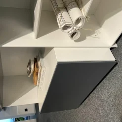 Interlübke Regale|Regalsystem Grid Lack M03 Schneeweiß Und M21 Anthrazit