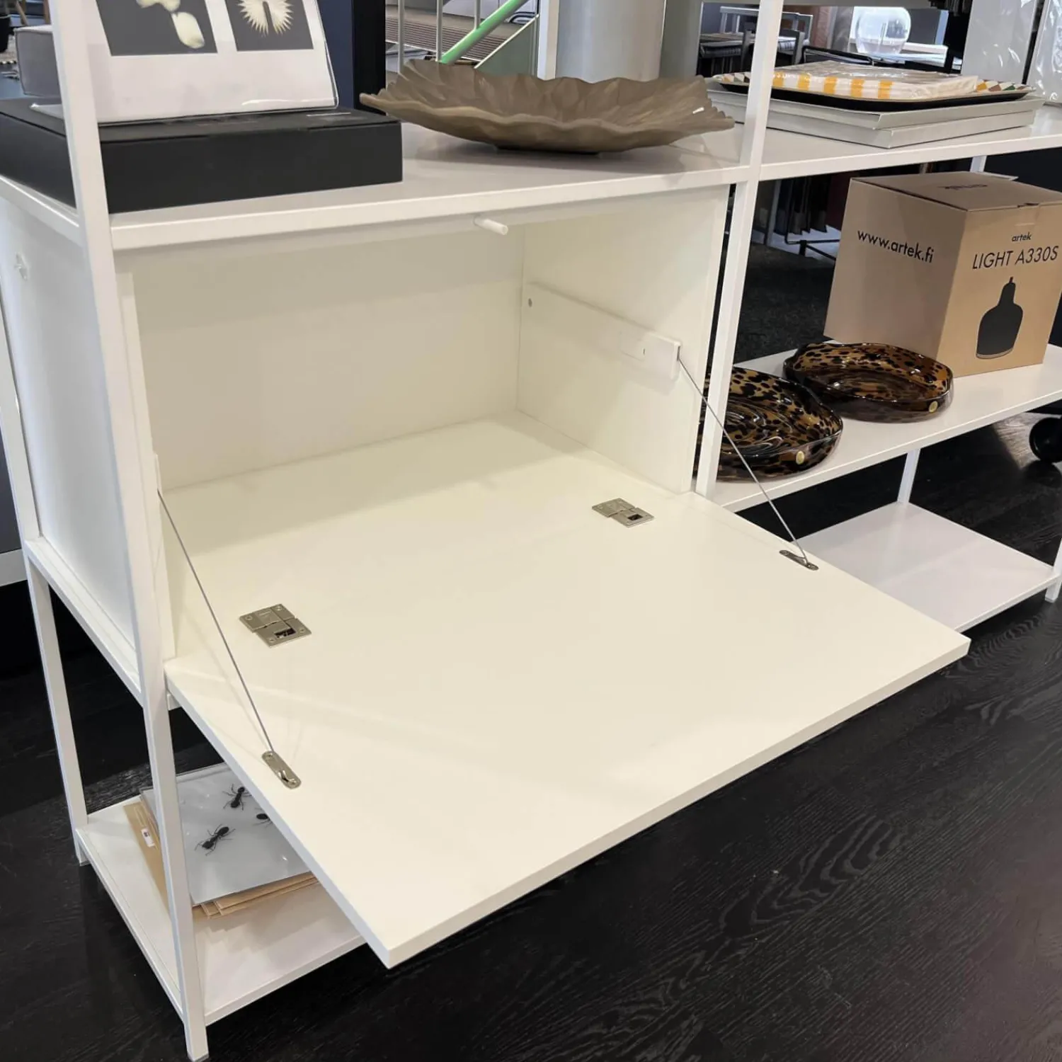 MDF Italia Regale|Regalsystem Minima 3.0 Holz Weiß Und Naturholz Schwarz