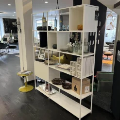 MDF Italia Regale|Regalsystem Minima 3.0 Holz Weiß Und Naturholz Schwarz