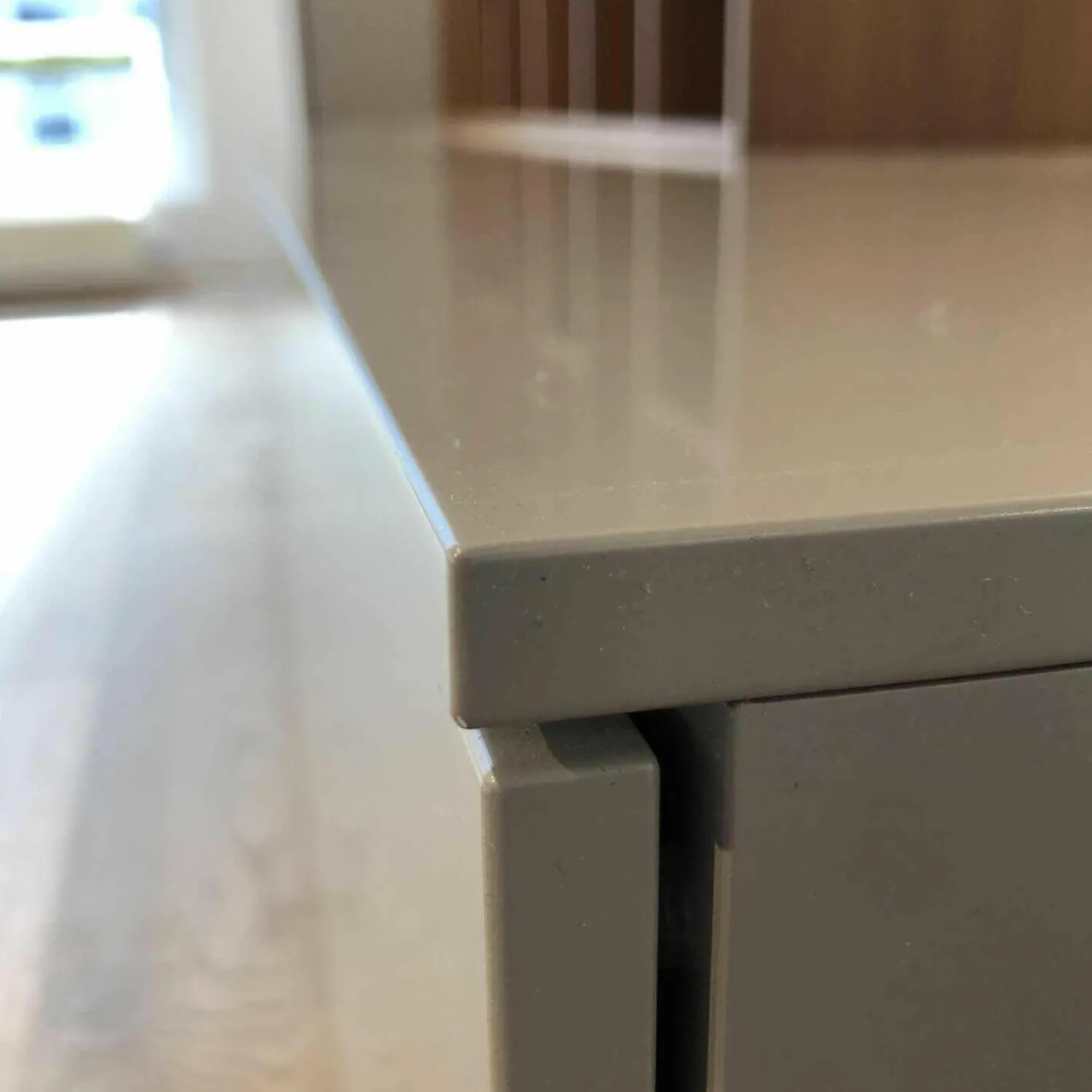 Ligne Roset Regale|Regalwand Book & Look Grau Holz Lackiert